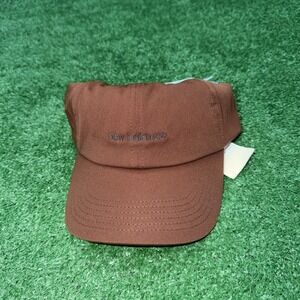 New Balance Slideback Hat Brown One Size Adjustable Embroidered 6 Panel
